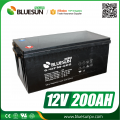 Uso de energía solar baterías recargables de 12v 200ah y cargador