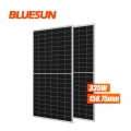 Hefei Bluesun Solar 335Watt 335W Monocristalino 158.75mm Panel solar monocristalino de medio corte 335W