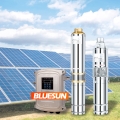 Bomba de pozo solar de 110 V de marca Bluesun, sistema de bomba de agua solar de 1500 W DC, bomba de piscina solar DC 2HP en Tailandia