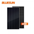 Bluesun TUV Panel solar con tejas certificado 670 vatios Módulo solar de vidrio doble 670 W Panel solar bifacial 670 vatios