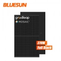 Bluesun USA Certificación UL Panel fotovoltaico negro Paneles solares monocristalinos de 370 vatios Módulo fotovoltaico de media celda 370Wp
    