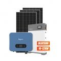 sistema de energía solar híbrido 10KW 12KW sistema solar doméstico potencia 10000 vatios sistema solar con batería solar
