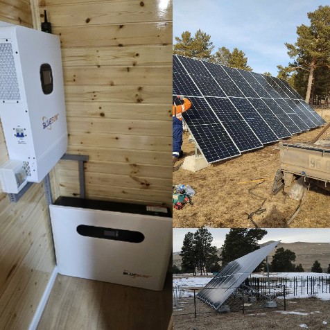 Sistema de energía solar Bluesun de 10 kW en Mongolia