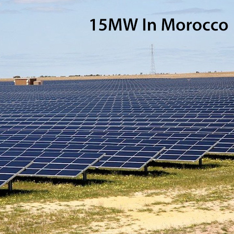 Planta de energía solar de 15mw en marruecos