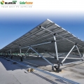 Estructura de estantería de panel solar con balasto de techo