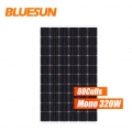 Panel solar bifacial de alta eficiencia Bluesun 320w de alta eficiencia Paneles solares bifaciales de 320 vatios