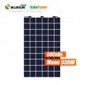 Precio del panel solar mono bifacial de los paneles solares 315W 320W 325W 330W de la venta caliente de bluesun