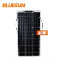 Bluesun mejor panel solar flexible 50w 80w 160w ETFE mono panel solar flexible