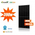 Panel solar de media celda de venta caliente de Bluesun Panel solar de 390W Perc Panel solar de 144 celdas