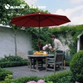 Bluesun 10 pies 360 ° Paraguas de panel solar compensado de patio LED con energía solar para sombrillas redondas de mesa