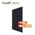 Paneles solares bifaciales bluesun panel solar monocristalino de vidrio doble 390w paneles bipv de alta eficiencia