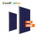 Venta caliente Poly Hanwha panel solar 36v 340w 350w 355w para uso doméstico e industrial
