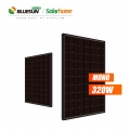 Bluesun Europe warehouse panel solar libre de impuestos 320 vatios todo negro mono 320w panel solar de silicio negro completo