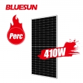 BLUESUN Venta caliente Panel solar fotovoltaico 410 W Panel solar mono 144 medias celdas 410 W Precio del panel solar Perc