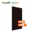 Bluesun Panel Solar Monocristalino Full Black Frame 370Watt 370Wp 370 W Módulo fotovoltaico