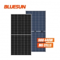Bluesun bifacial pv panel 440w mono panel solar perc 440watts 450watts 455watts precio del panel solar de media celda