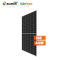 Bluesun bifacial pv panel 440w mono panel solar perc 440watts 450watts 455watts precio del panel solar de media celda