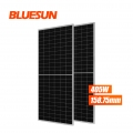 Bluesun MBB Tech 405w Half Cell Monofacial Glass Perc 405watt Panel Solar Módulo solar monocristalino