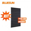 Panel solar de célula solar Bluesun HJT 166 mm Módulo solar de superposición monocristalino de 560 vatios 560 W 560 Wp