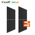 Certificado UL Paneles solares bifaciales de 455 W en stock en EE. UU. Panel solar de vidrio doble mono BSM455M-72HBD