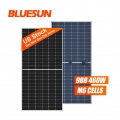 Bluesun Certificado UL Panel solar bifacial MBB Tecnología 460W Panel solar de vidrio dual
