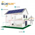 Sistema solar híbrido Bluesun 6KW con batería Bankup 6000W Sistema de inversor solar Inicio