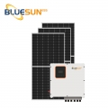 bluesun 15kw batería de litio híbrido sistema solar de almacenamiento de energía para el hogar
