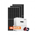 Sistema de energía solar Bluesun 50kw 50kva 50 kw en sistema de panel solar de rejilla con inversor solar trifásico