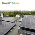 Industria comercial del sistema solar fotovoltaico de la planta de energía solar de Bluesun 150KW