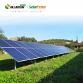 Industria comercial del sistema solar fotovoltaico de la planta de energía solar de Bluesun 150KW