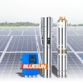 Bomba de CC solar del mercado del sudeste asiático 4 pulgadas 60M Cabezal 1500W 2HP Sistema de bombeo de CC solar para agricultura