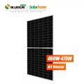 Bluesun HJT Célula solar 470 vatios Panel solar de vidrio doble Panel solar bifacial de media celda HJT de 470 W 475 W