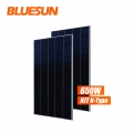 Bluesun HJT panel solar tipo n 650W 640W panel solar 650 W 650 vatios
