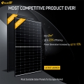 Bluesun panel solar pv de marco negro de alta eficiencia 450 vatios jet n-type 450w paneles solares mono con tejas precio