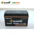 Batería solar de almacenamiento de energía de ciclo profundo de baterías de iones de litio LifePO4 de alta capacidad Bluesun 12V 104Ah