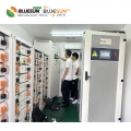 Sistema solar híbrido personalizado de uso comercial de 100kw y 50kw con sistema solar de batería de litio de 200kwh