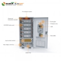 Sistema solar de refrigeración líquida de nueva tecnología de 125 kW para uso comercial y uso en fábrica con baterías de 261 kwh en un gabinete