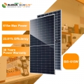 Paneles solares de cristal dobles bifaciales 595w 600w 610w 615w paneles solares de media celda para el hogar