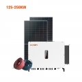 Sistema solar comercial e industrial conectado a la red de 125KW-250KW