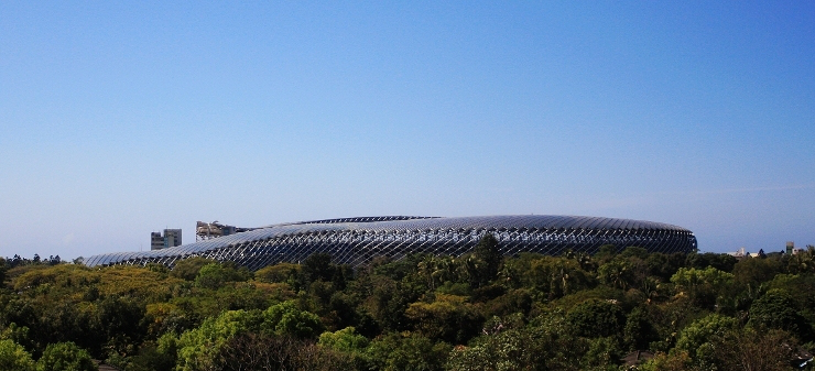 estadio accionado solar de Taiwán