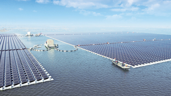 China ha construido la mayor planta de energía solar flotante del mundo, ubicada en anhui