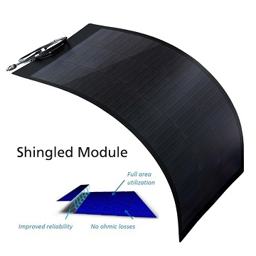 Paneles solares monopequeños de alta eficiencia---Paneles solares semiflexibles con tejas&