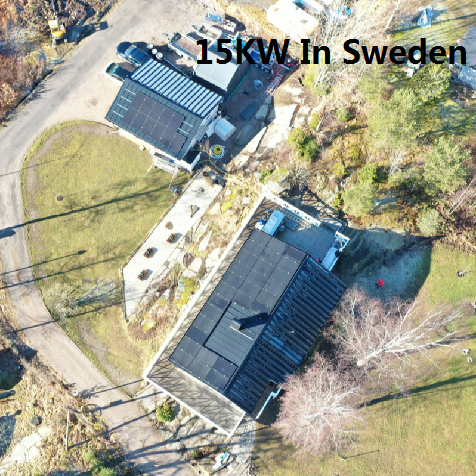Sistema solar Bluesun 15KW en Suecia
