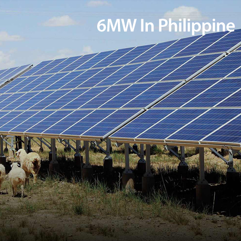 Planta de energía solar de 6mw en Filipinas