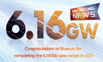 ¡Felicitaciones! Bluesun completó la capacidad de envío de 6.16 GW