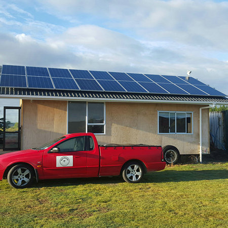 Sistema solar de 5 kw de rejilla en Nueva Zelanda para residencial