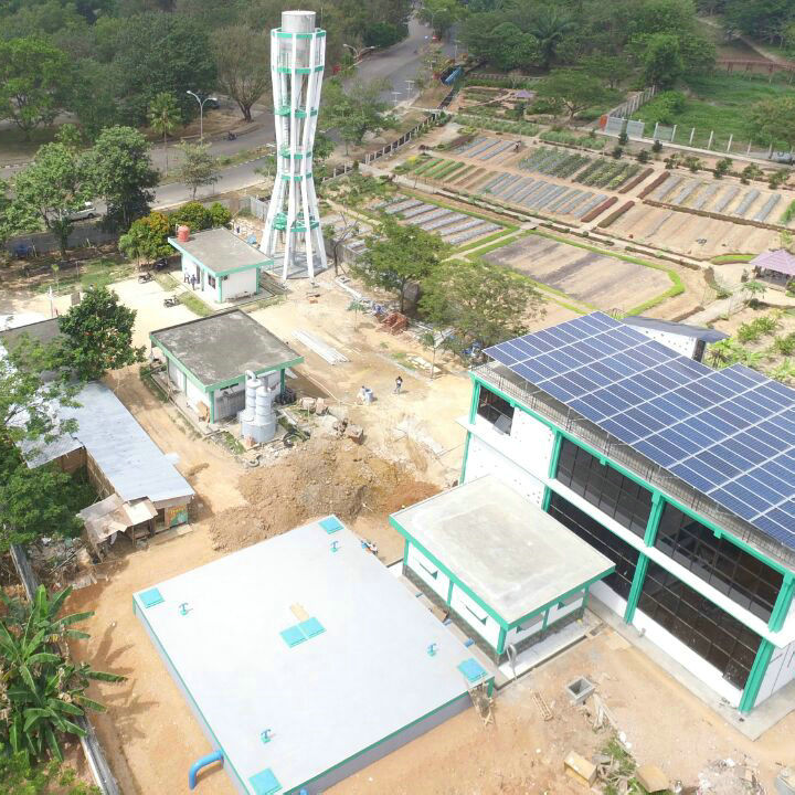 Sistema solar híbrido de 30kw en Indonesia para uso comercial
