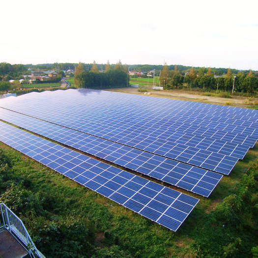 500kw en la red del sistema solar en Japón