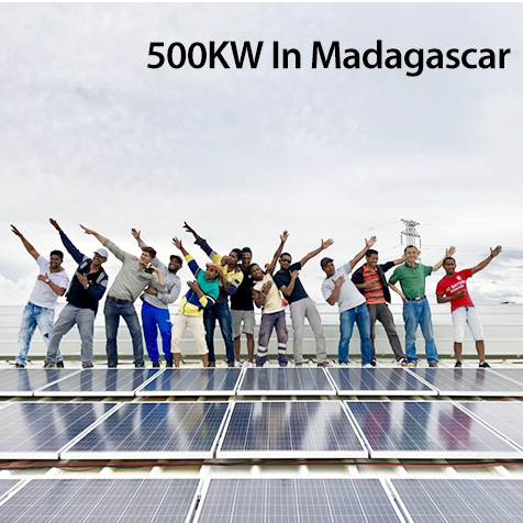 Sistema solar de 500kw fuera de la red en Madagascar