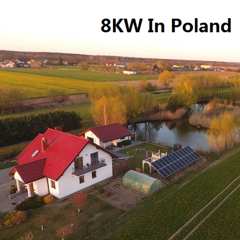 El Bluesun 8KW Sistema Solar En Polonia